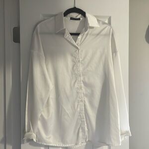 Women’s Slik White Button Down